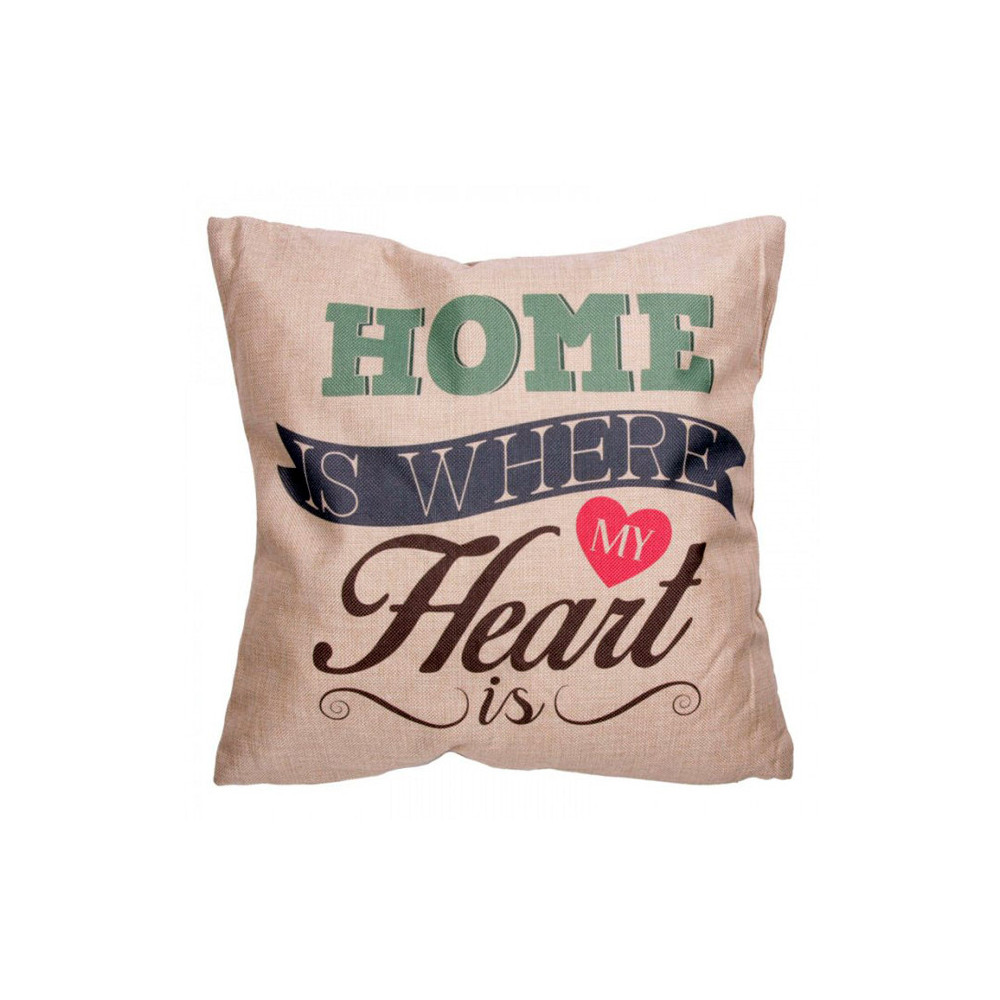 Coussin déco de la maison HOME IS WHERE MY HEART IS Coussin déco de la maison HOME IS WHERE MY HEART IS