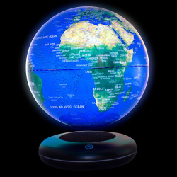 Globe terrestre 20 cm lumineux en lévitation