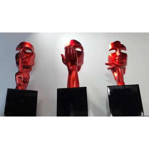 Statues Design rouges - collection Initial