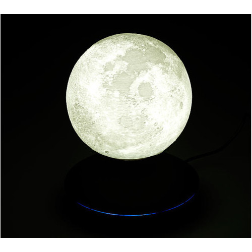 MOONFLIGHT – Globe lunaire 3D lumineux sur base UFO