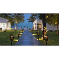 Lampe-torche LED effet flamme ambiance