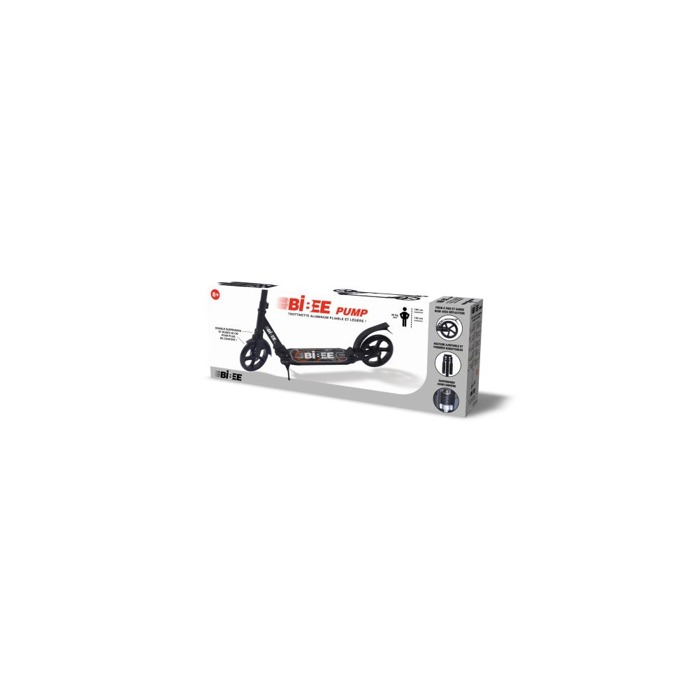 Trottinette Pliable Adulte/adolescent - Roues 200 Mm, Suspensions, Guidon Réglable, Poids Max 100 Kg