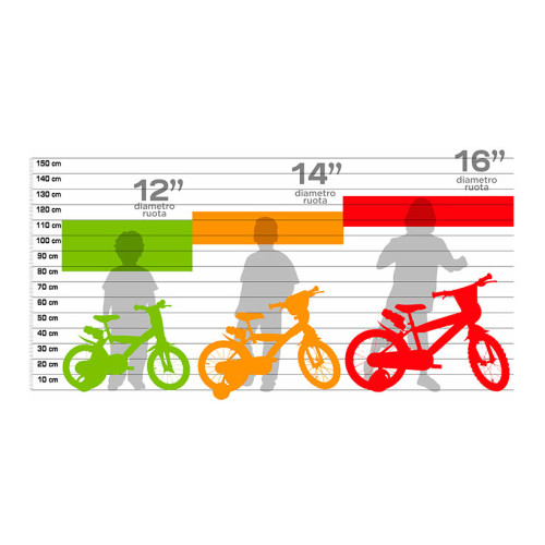 Vélo pour garçon vert 16''...