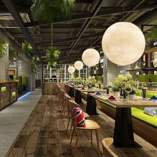 Plafonnier Lune 3D...