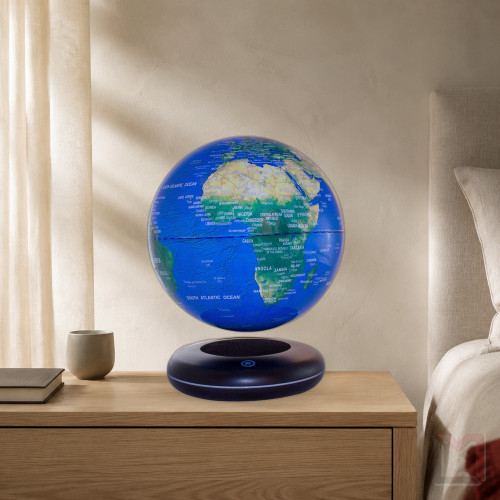 Globe terrestre 20 cm lumineux en lévitation