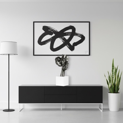 Statue Design AMORE Gris...
